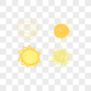可爱艺术黄色温暖太阳图片