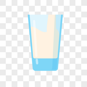 倒在玻璃杯中的牛奶图片