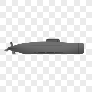 军事潜水艇简单平面剪贴画图片
