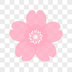 粉色樱花可爱剪贴画图片