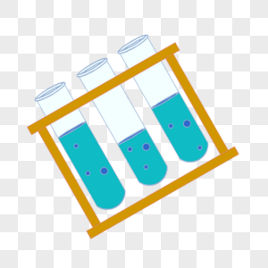 科学教育元素绿色试管液体图片