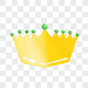 绿色玛瑙卡通金色皇冠图片