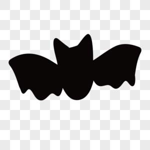 黑色质感蝙蝠装饰图形高清图片