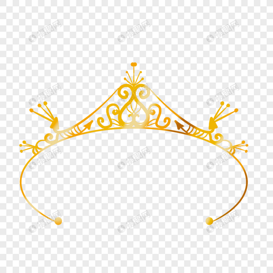 金色华丽美丽的皇冠图片