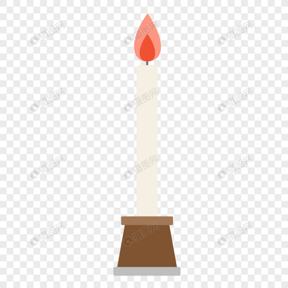 濯足节圣餐棕色烛台白蜡烛图片