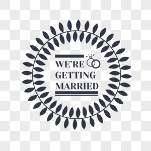 婚礼卡要求婚纱字体高清图片