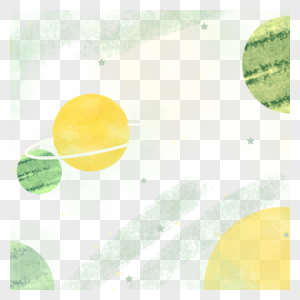 黄色环形球体宇宙星系图图片