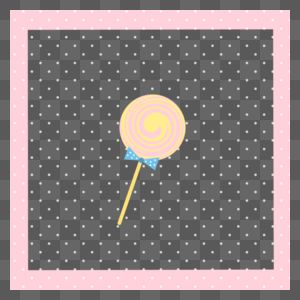 粉色棒棒糖边框图片
