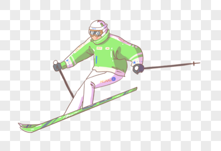 滑雪运动员滑雪比赛运动员高清图片