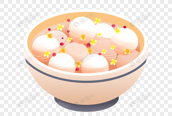 一碗汤圆图片