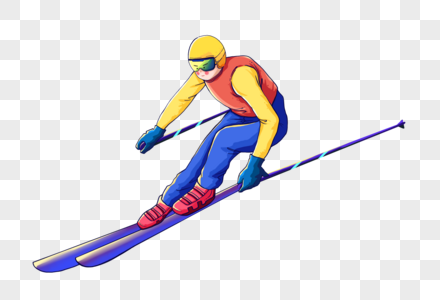 滑雪运动员会健身素材高清图片