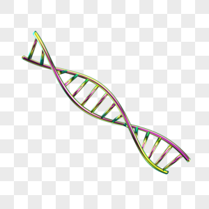 创意C4D酸性潮流DNA双螺旋装饰图片