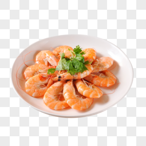 原汁大海虾水煮三鲜高清图片