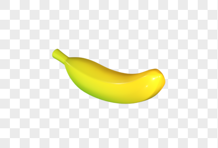 香蕉创意C4D水果模型高清图片