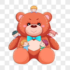 玩偶大熊玩具熊小孩熊高清图片
