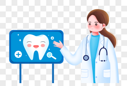 牙医讲解牙齿健康图片