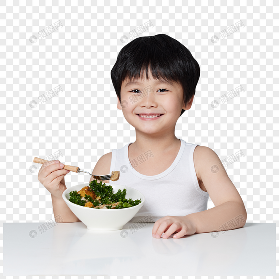 可爱小男孩健康饮食图片