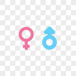 C4D立体性别符号图片