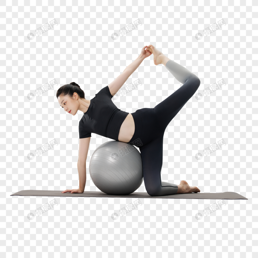女性瑜伽健身运动形象图片
