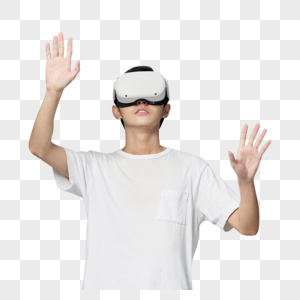 年轻男性体验vr眼镜图片