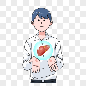 守护肝脏的男孩图片