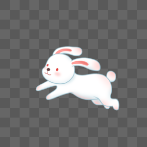 奔跑的兔子奔跑玉兔高清图片