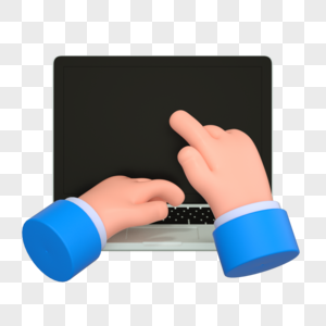 3DC4D立体手势电脑笔记本电商双手观看手图片