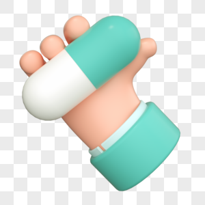 3DC4D立体手势医疗药物手图片