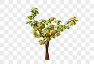 3D橘子树图片