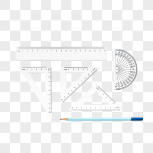 套装尺子文具高清图片