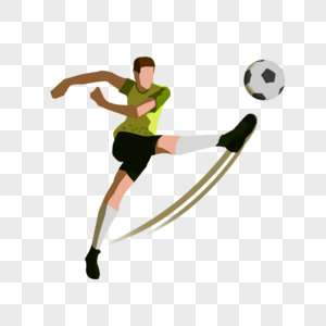 炫彩踢足球人物一个踢足球的人健康锻炼身体体育锻炼强身健体图片