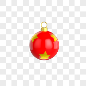 3d立体圣诞节彩球装饰图片