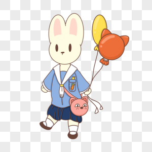 兔子兔年大吉兔年可爱兔兔气球兔兔学生兔兔图片