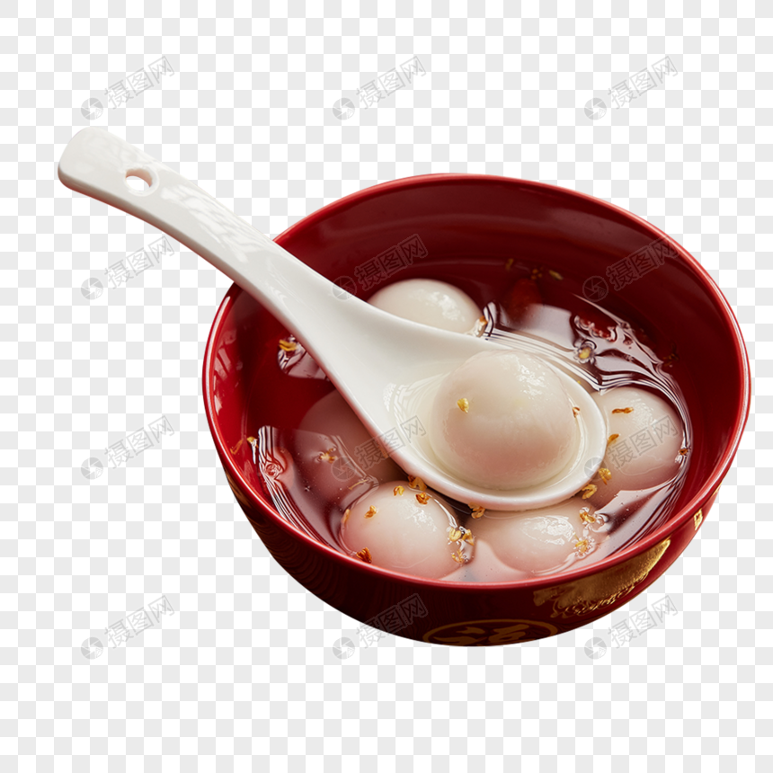 传统美食芝麻汤圆图片