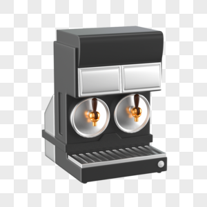 C4D立体咖啡机模型图片