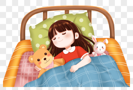 睡觉的女孩睡眠休息高清图片