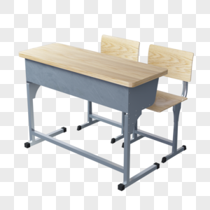 简约教室桌椅高清图片
