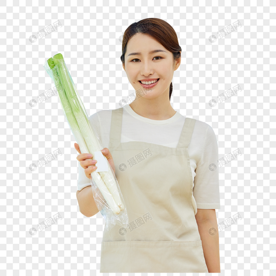 蔬菜区女店员形象图片