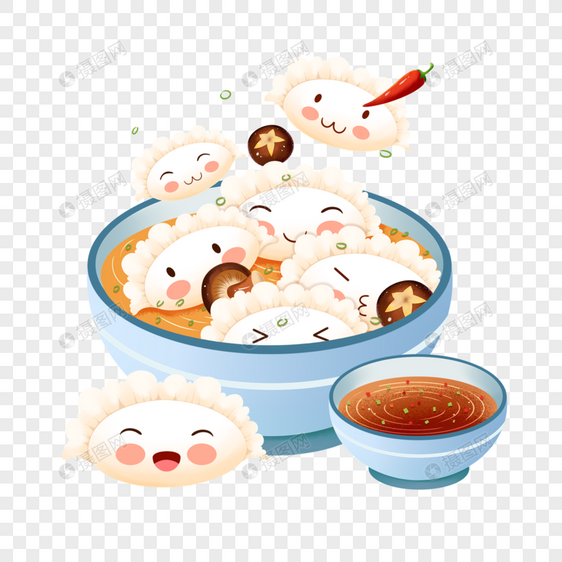 小雪时节吃饺子图片