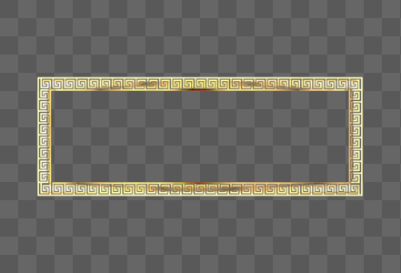 烫金金色中国风边框高清图片