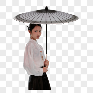 举着伞的新中式美女图片