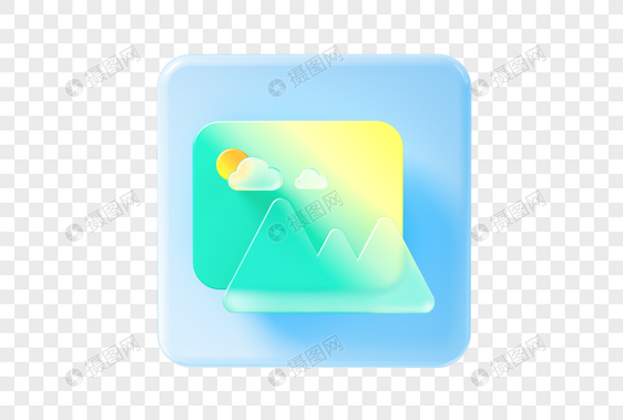 磨砂玻璃风格图标图片