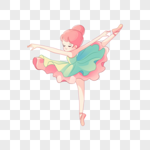 跳舞的女孩小孩芭蕾舞高清图片