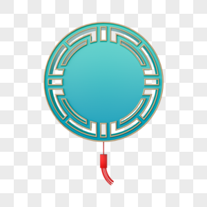 C4D国风立体窗型边框元素高清图片