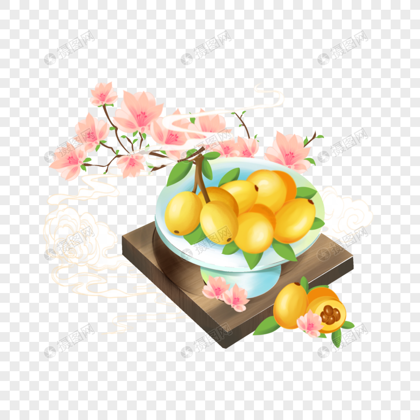 桃花枇杷图片