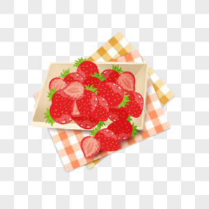 草莓便当图片