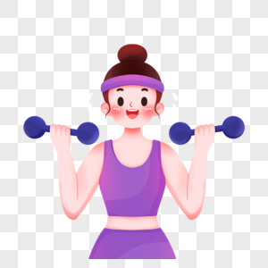 锻炼的女孩减肥计划高清图片