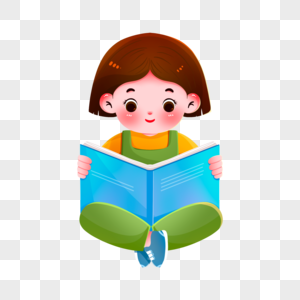 读书的女孩看书女孩侧身高清图片