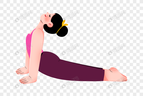 练瑜伽的女孩图片