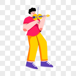 拉小提琴的男生图片